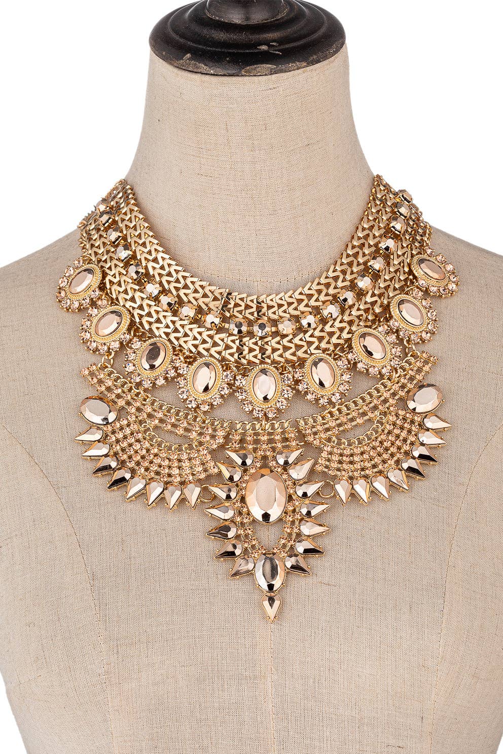 Metallic Gold Necklace - Born To Glam Born To Glam