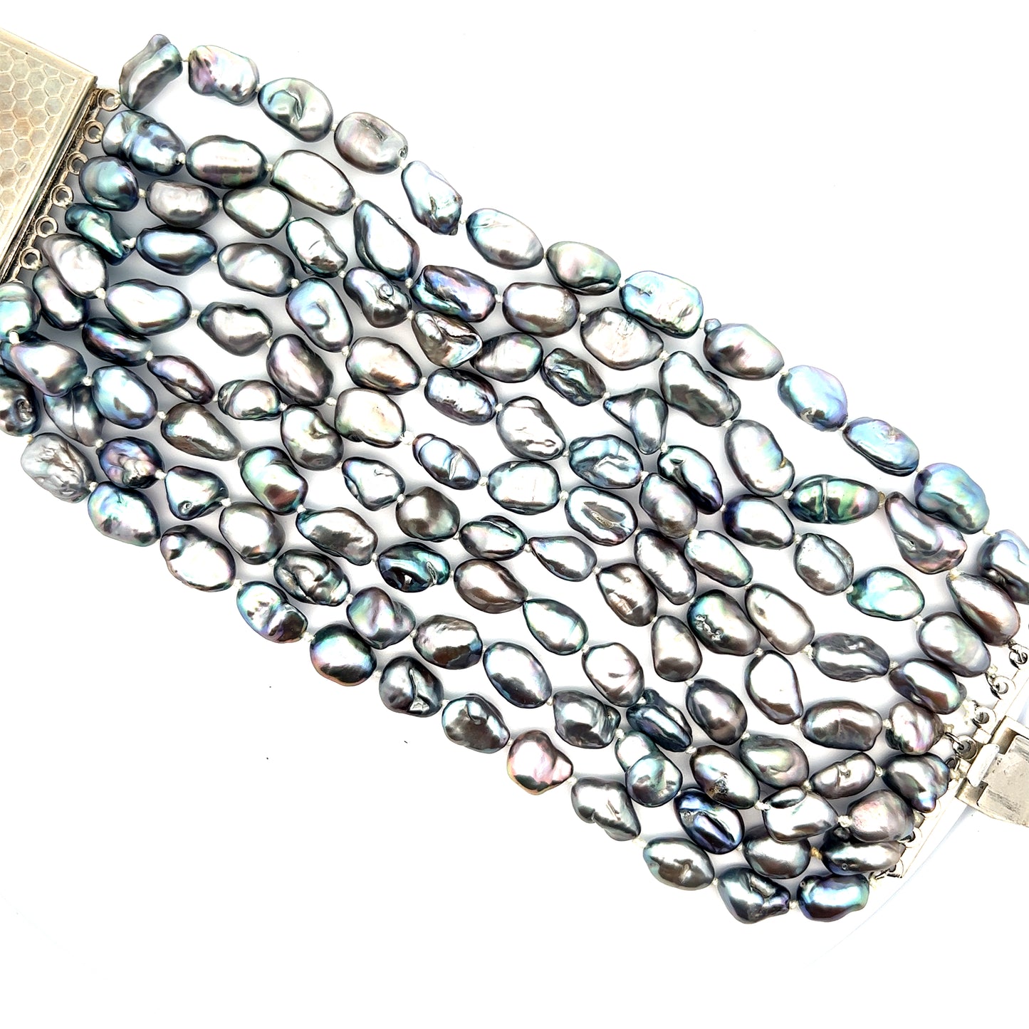 Gray Pearl Multistrand Bracelet - Born To Glam Born To Glam