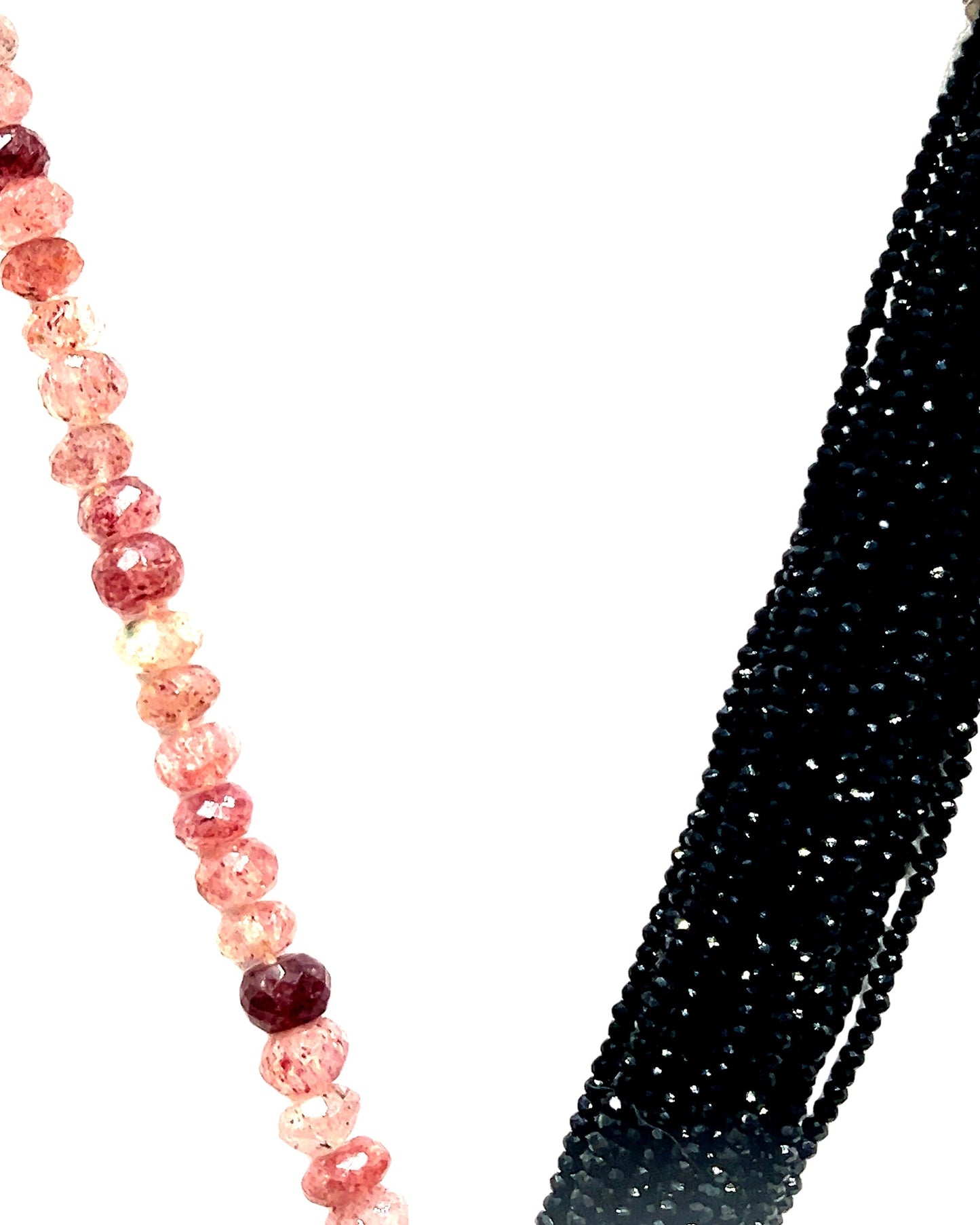 Statement Black Tassel & Gemstone Necklace - Born To Glam Born To Glam
