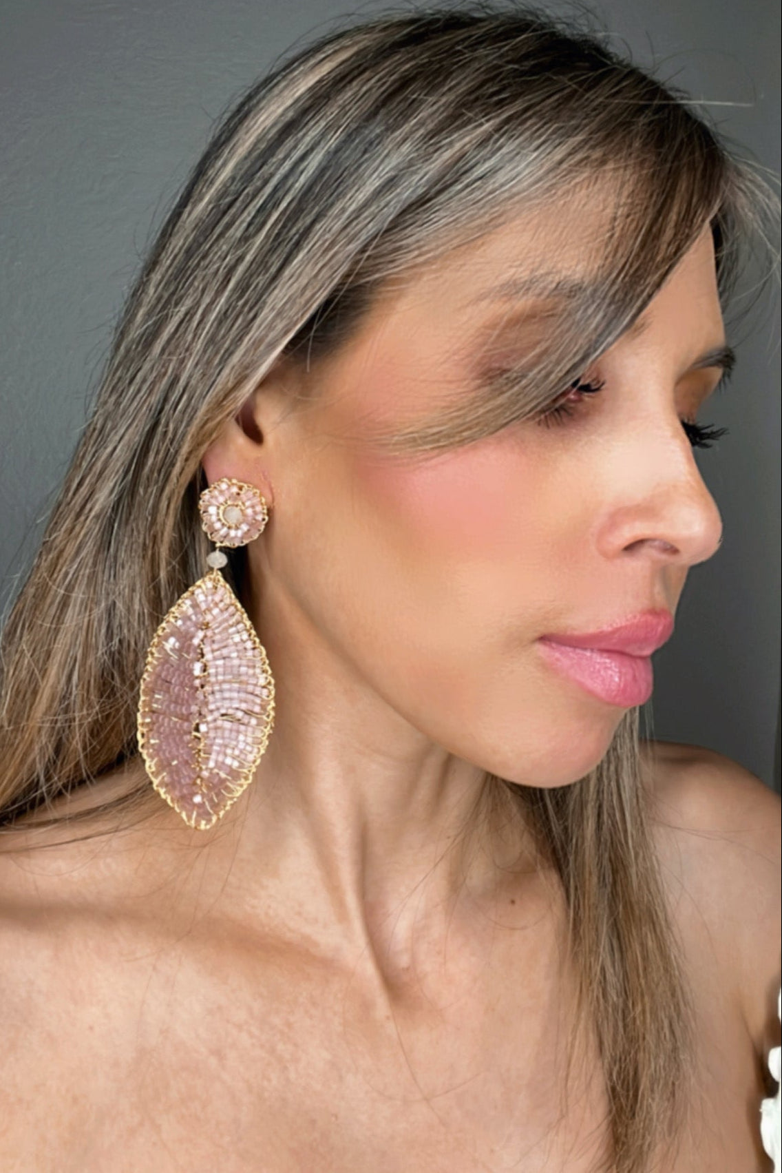 Meticulous Crystal Leaf Statement Earring - Born To Glam Born To Glam