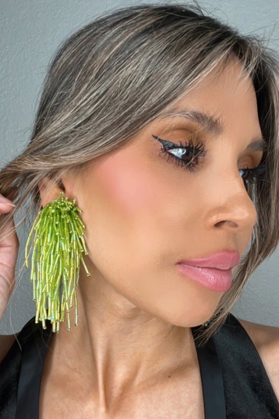 Load image into Gallery viewer, Waterfall Crystal Statement Clip On Earrings - Born To Glam
 Born To Glam