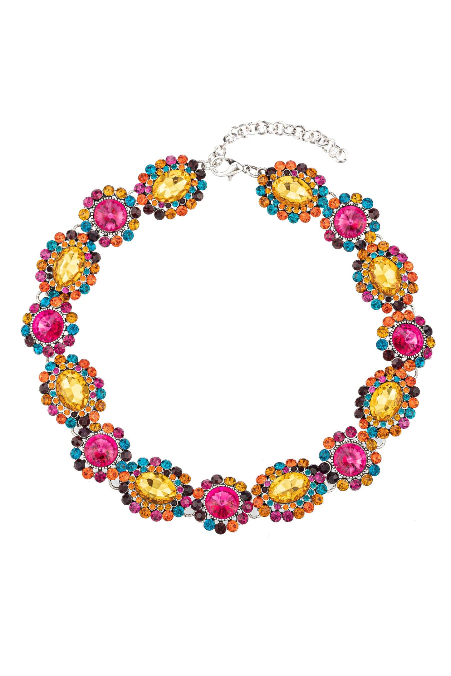Color Me Pink and Yellow Necklace - Born To Glam Born To Glam