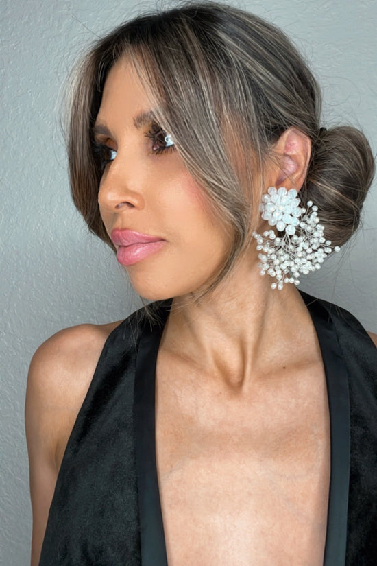 Load image into Gallery viewer, Crystal Sculpture Statement Clip On Earring - Born To Glam
 Born To Glam