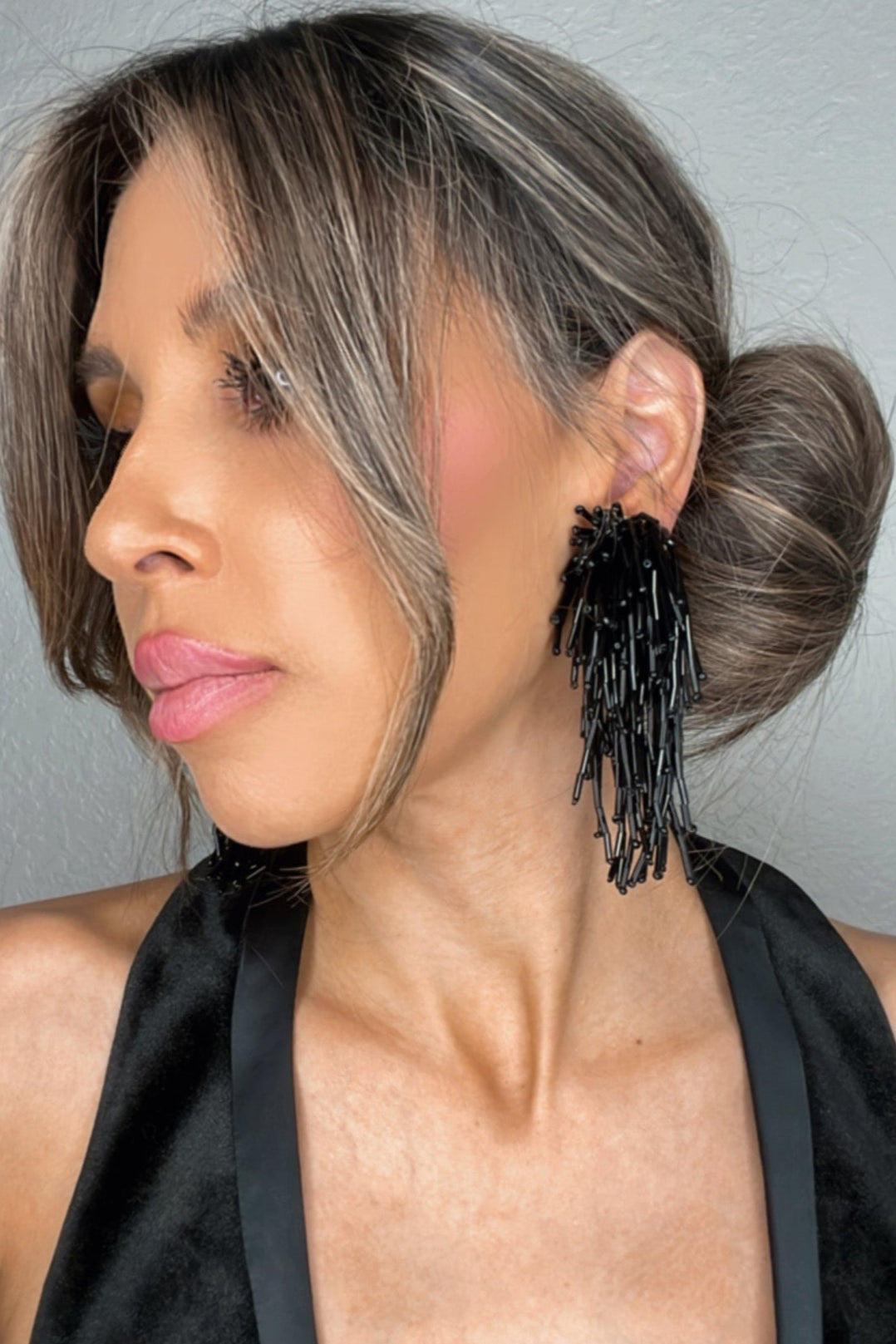 Waterfall Crystal Statement Clip On Earrings - Born To Glam Born To Glam