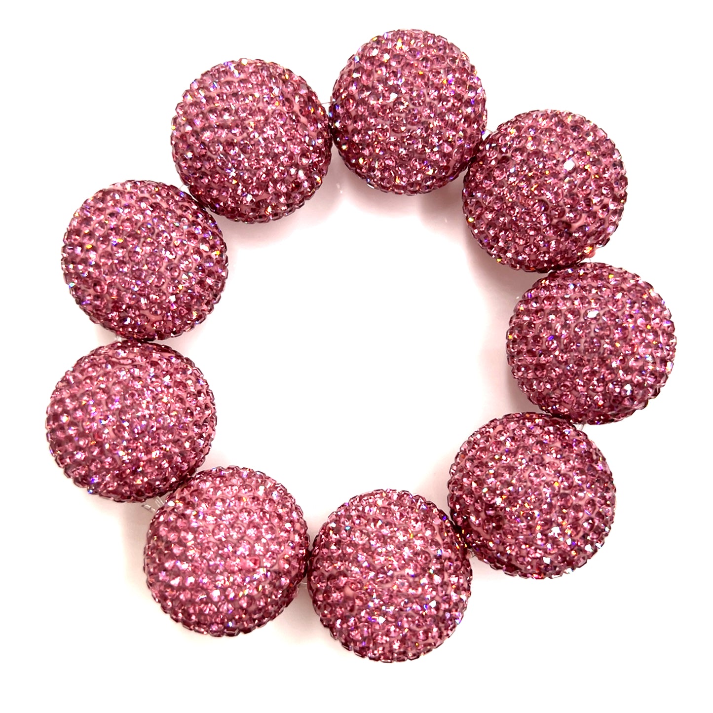 Crystal Sphere Stretch Statement Bracelet - Born To Glam Born To Glam