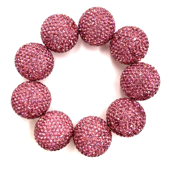 Crystal Sphere Stretch Statement Bracelet - Born To Glam Born To Glam