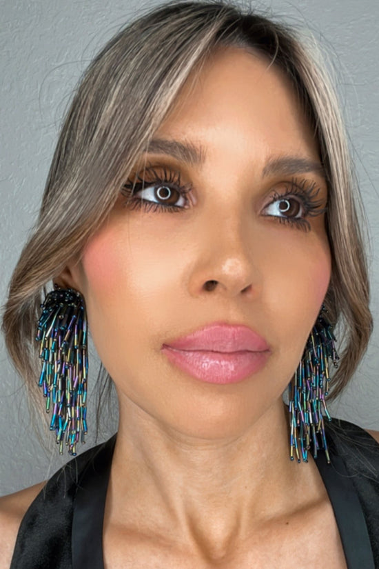 Load image into Gallery viewer, Waterfall Crystal Statement Clip On Earrings - Born To Glam
 Born To Glam