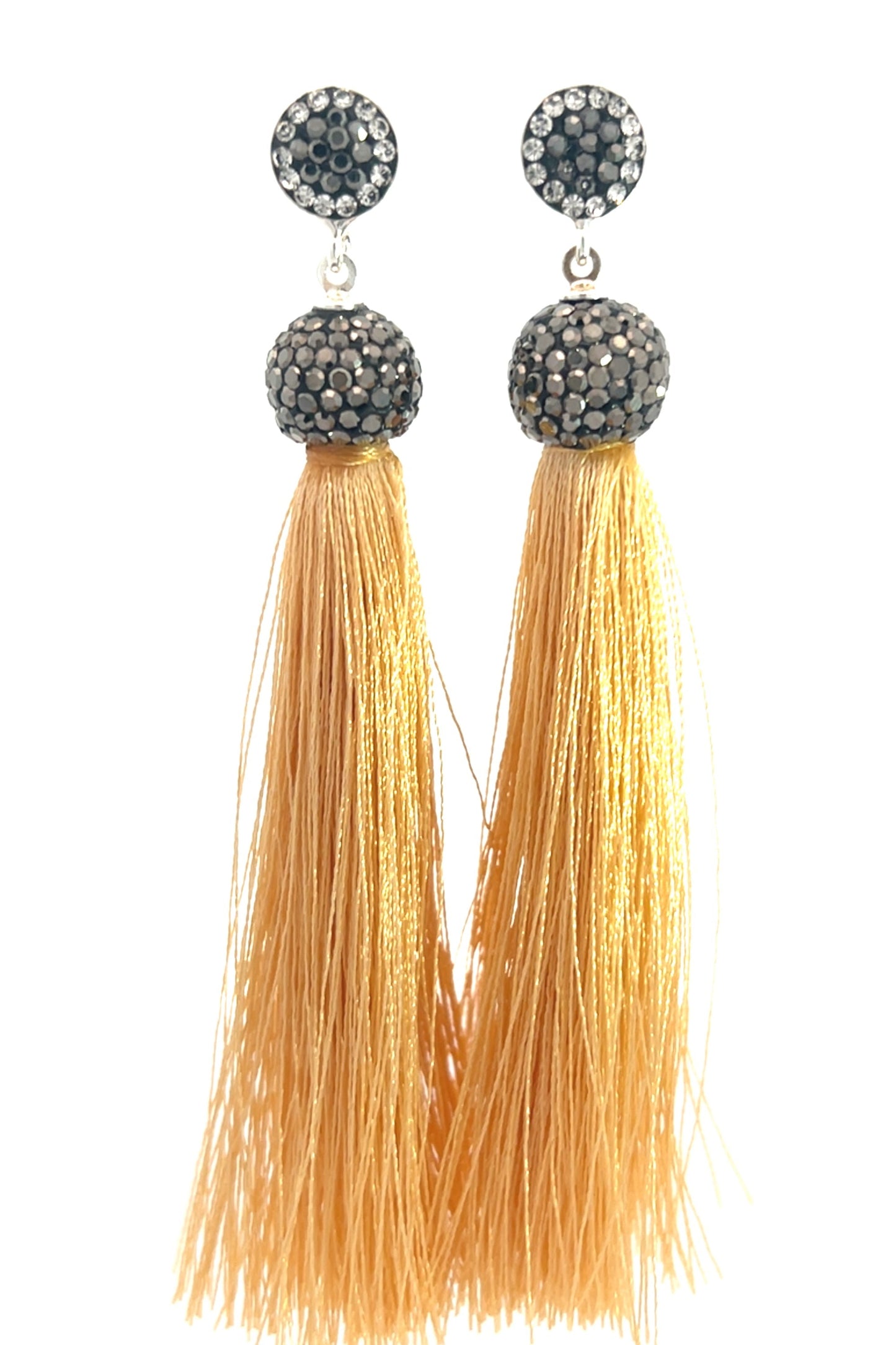 Vibrant 925 Sterling Silver Tassel Earring - Born To Glam Born To Glam