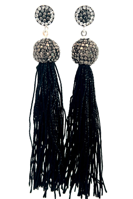 Load image into Gallery viewer, Vibrant 925 Sterling Silver Tassel Earring - Born To Glam
 Born To Glam