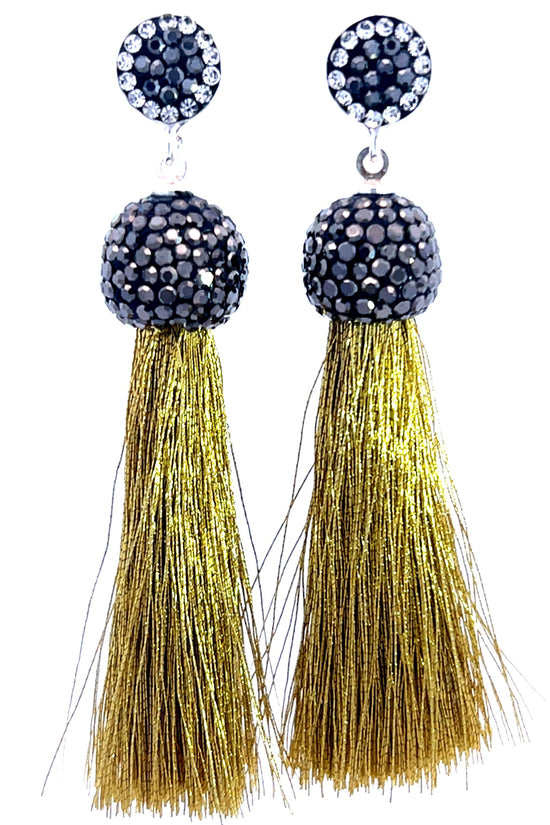 Load image into Gallery viewer, Vibrant 925 Sterling Silver Tassel Earring - Born To Glam
 Born To Glam