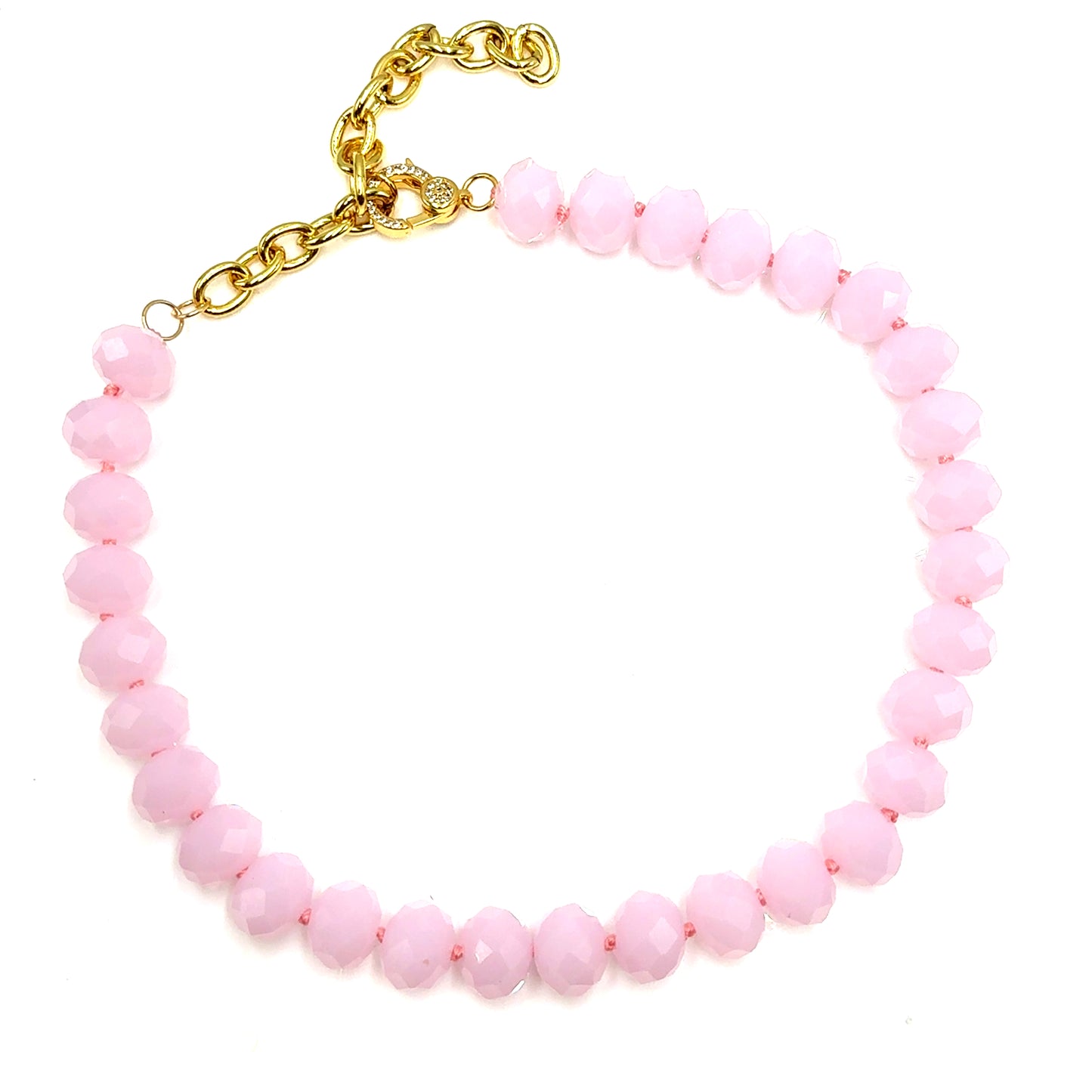 Adjustable Rondelle Short Necklace - Born To Glam Born To Glam