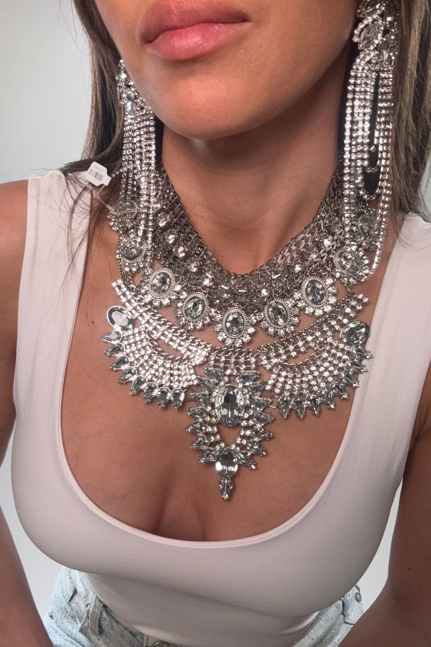 Jania Silver Necklace - Born To Glam Born To Glam