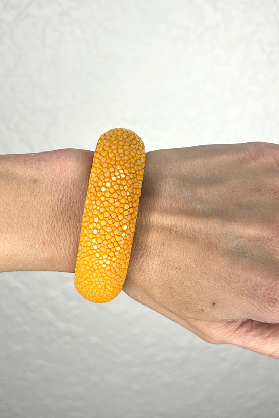 Yellow Shagreen Cuff - Born To Glam Born To Glam