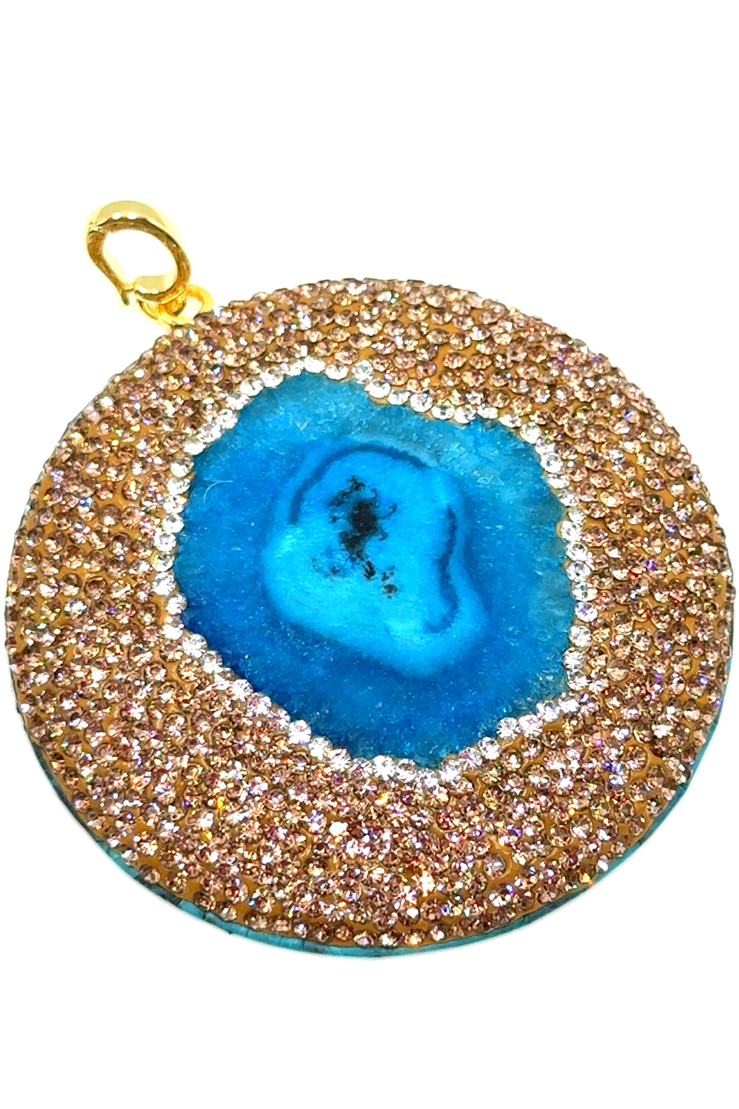 Clip on Gemstone Sterling Silver Pendant - Born To Glam Born To Glam