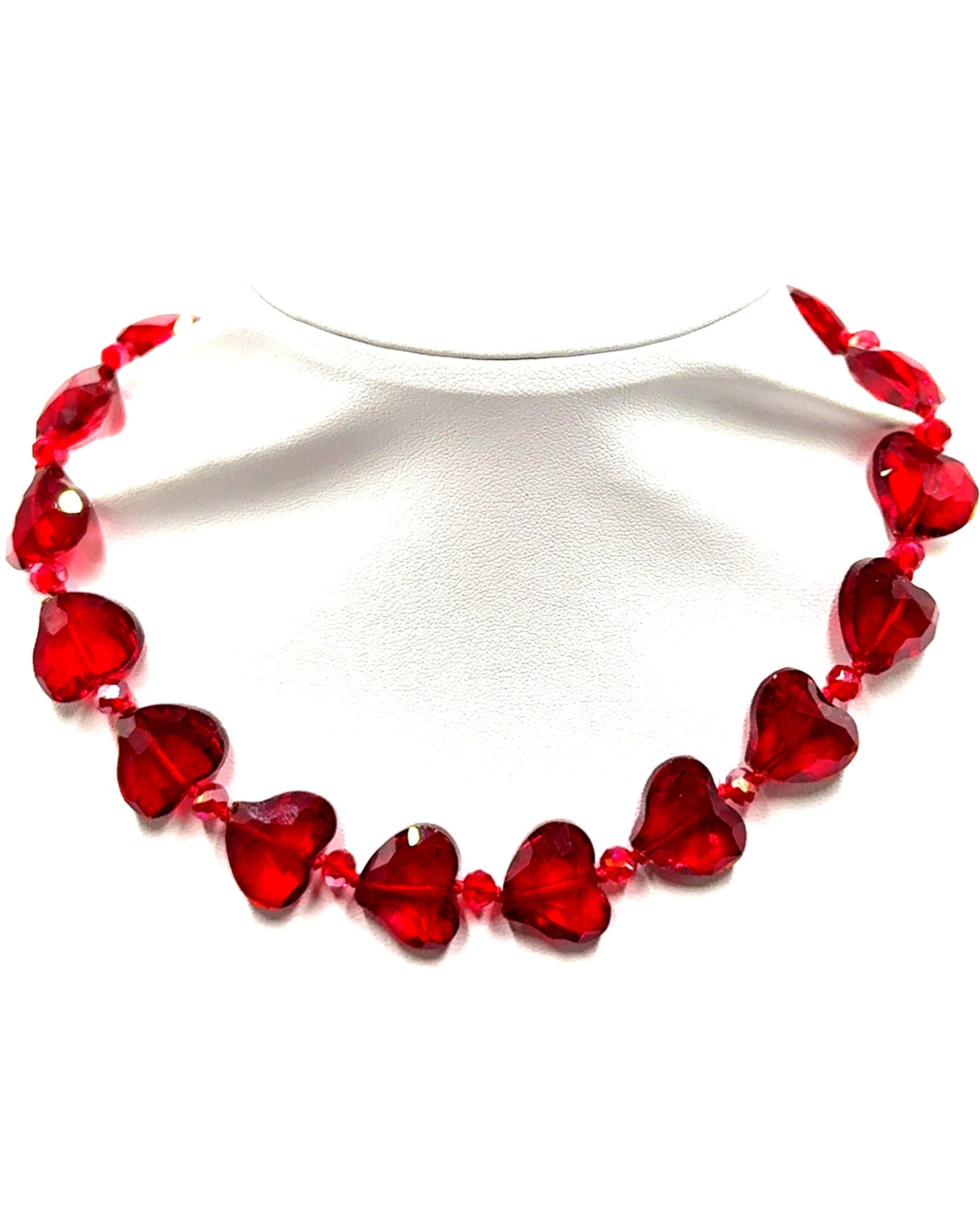 Crystal Heart Short Necklace - Born To Glam Born To Glam