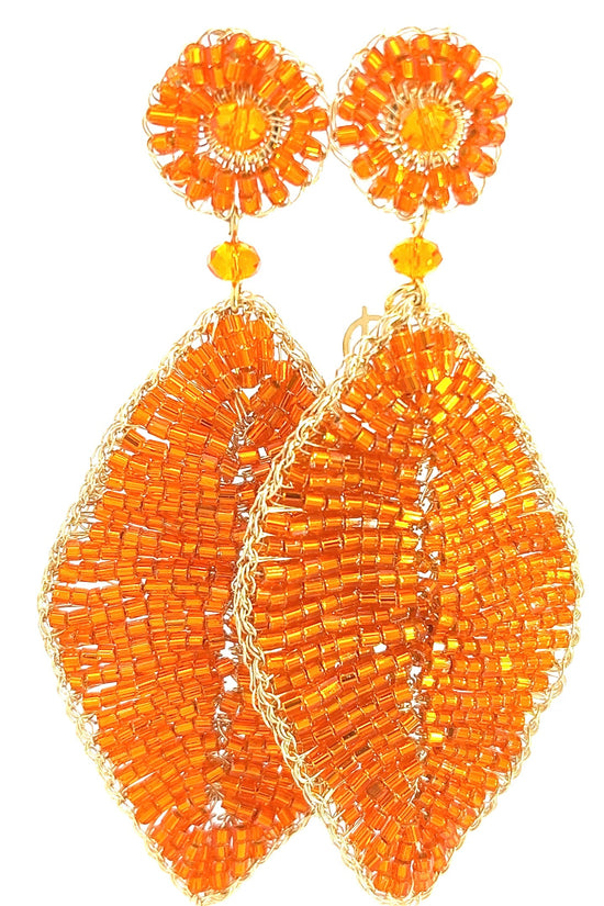 Load image into Gallery viewer, Meticulous Crystal Leaf Statement Earring - Born To Glam
 Born To Glam