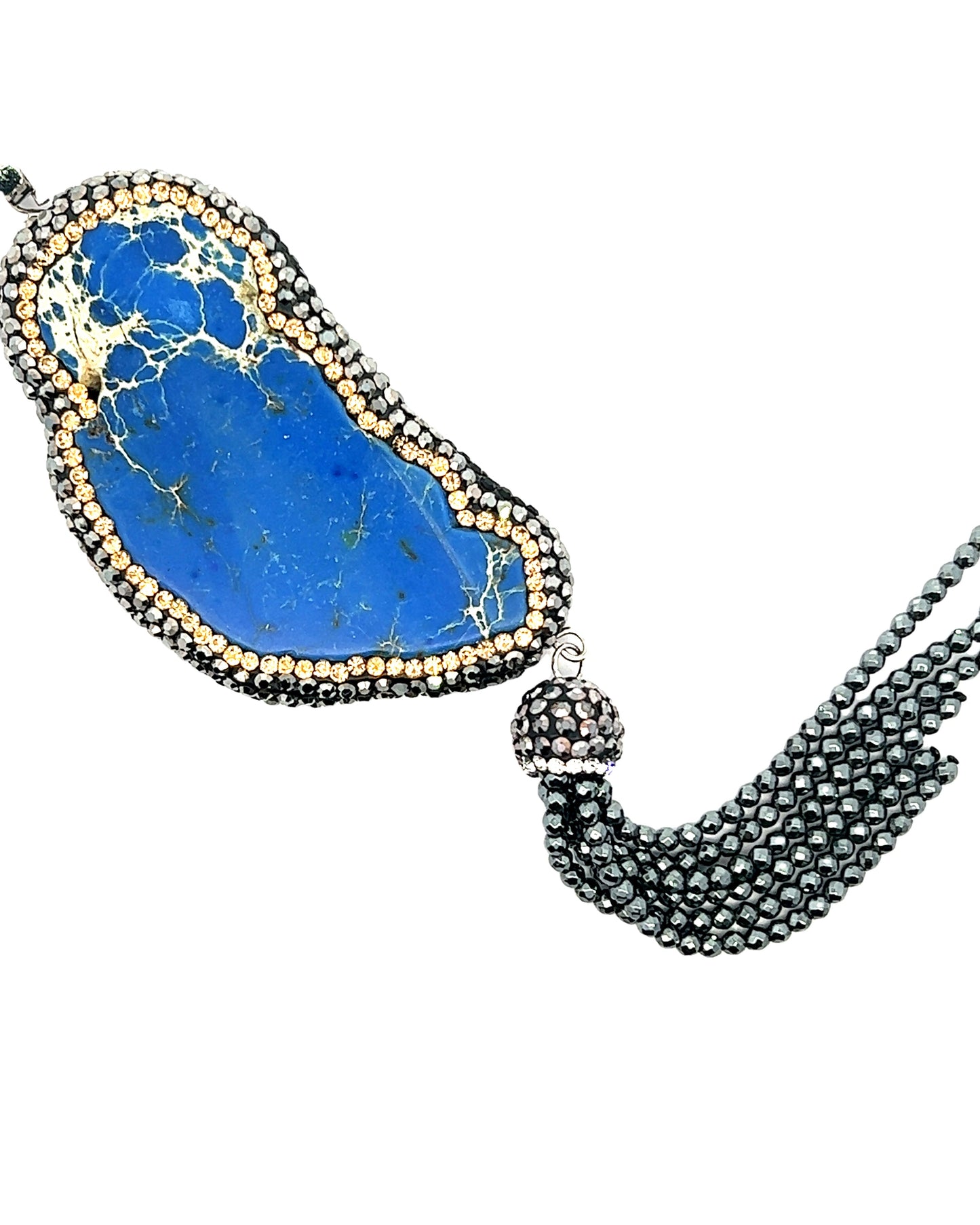Royal Blue Gemstone Pendant - Born To Glam Born To Glam