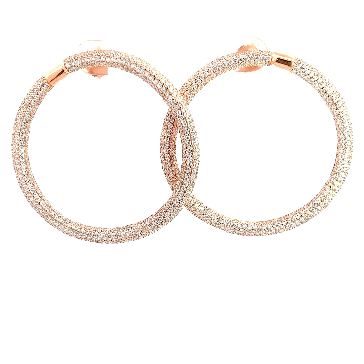 Crystal CZ Hoop Earring - Born To Glam Born To Glam