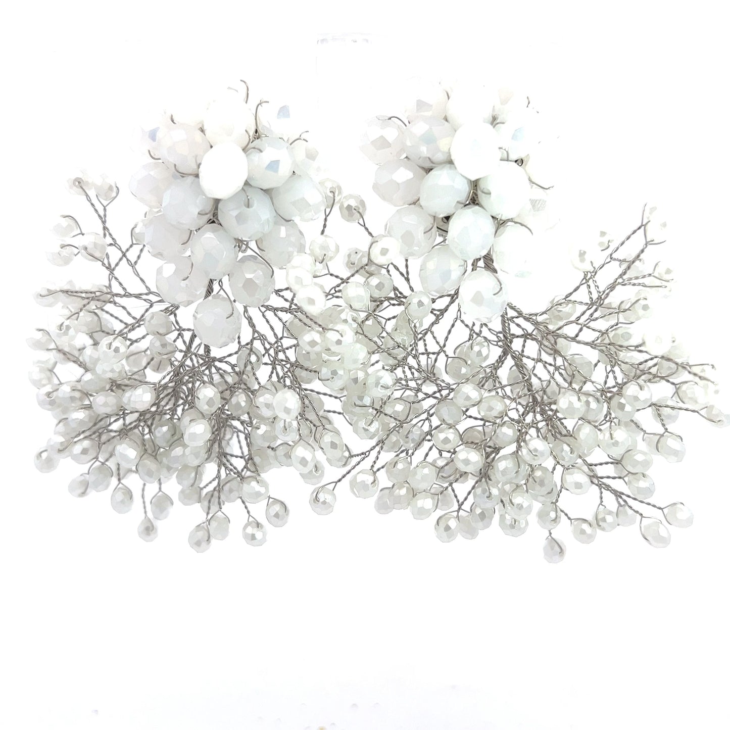 Crystal Sculpture Statement Clip On Earring - Born To Glam Born To Glam