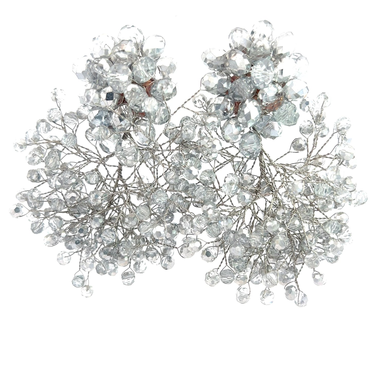 Crystal Sculpture Statement Clip On Earring - Born To Glam Born To Glam
