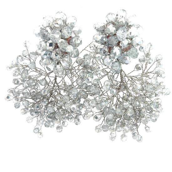 Load image into Gallery viewer, Crystal Sculpture Statement Clip On Earring - Born To Glam
 Born To Glam