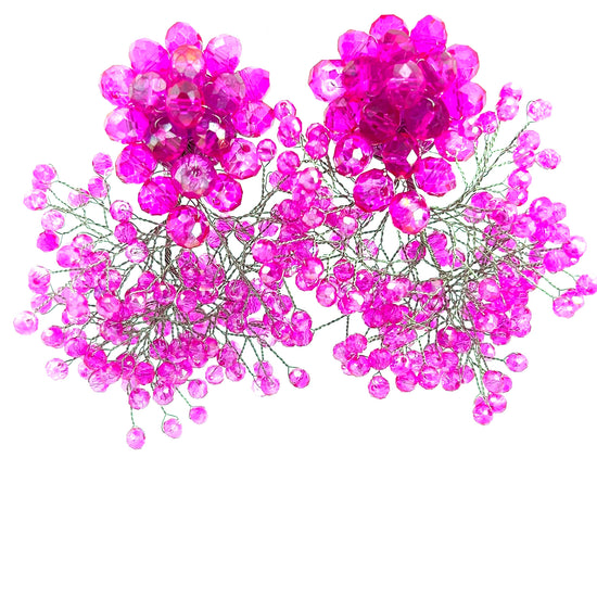 Load image into Gallery viewer, Crystal Sculpture Statement Clip On Earring - Born To Glam
 Born To Glam