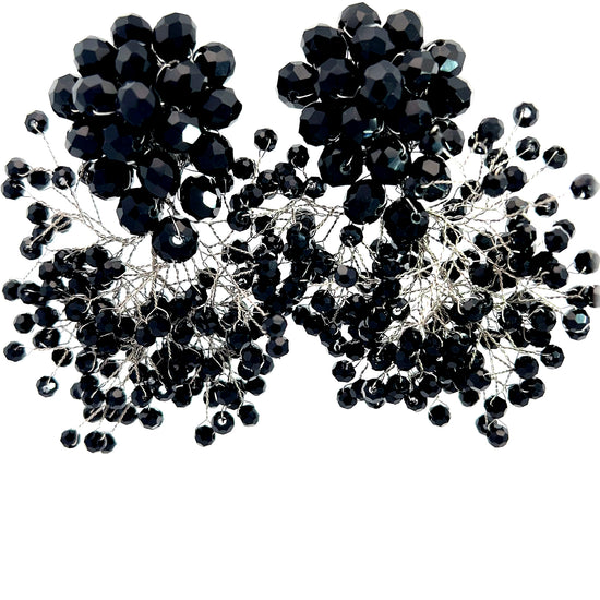 Load image into Gallery viewer, Crystal Sculpture Statement Clip On Earring - Born To Glam
 Born To Glam