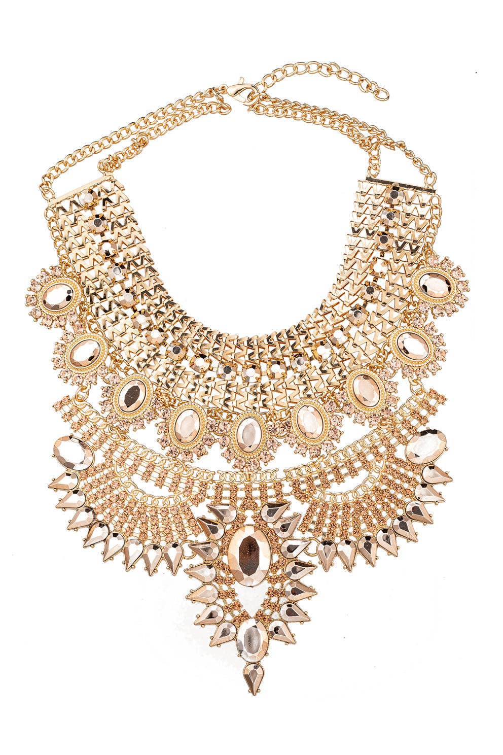Metallic Gold Necklace - Born To Glam Born To Glam