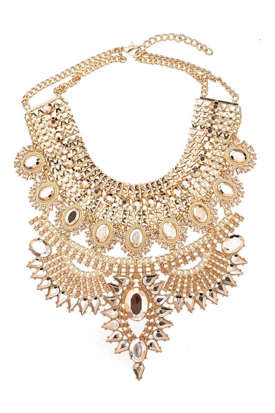 Metallic Gold Necklace - Born To Glam Born To Glam
