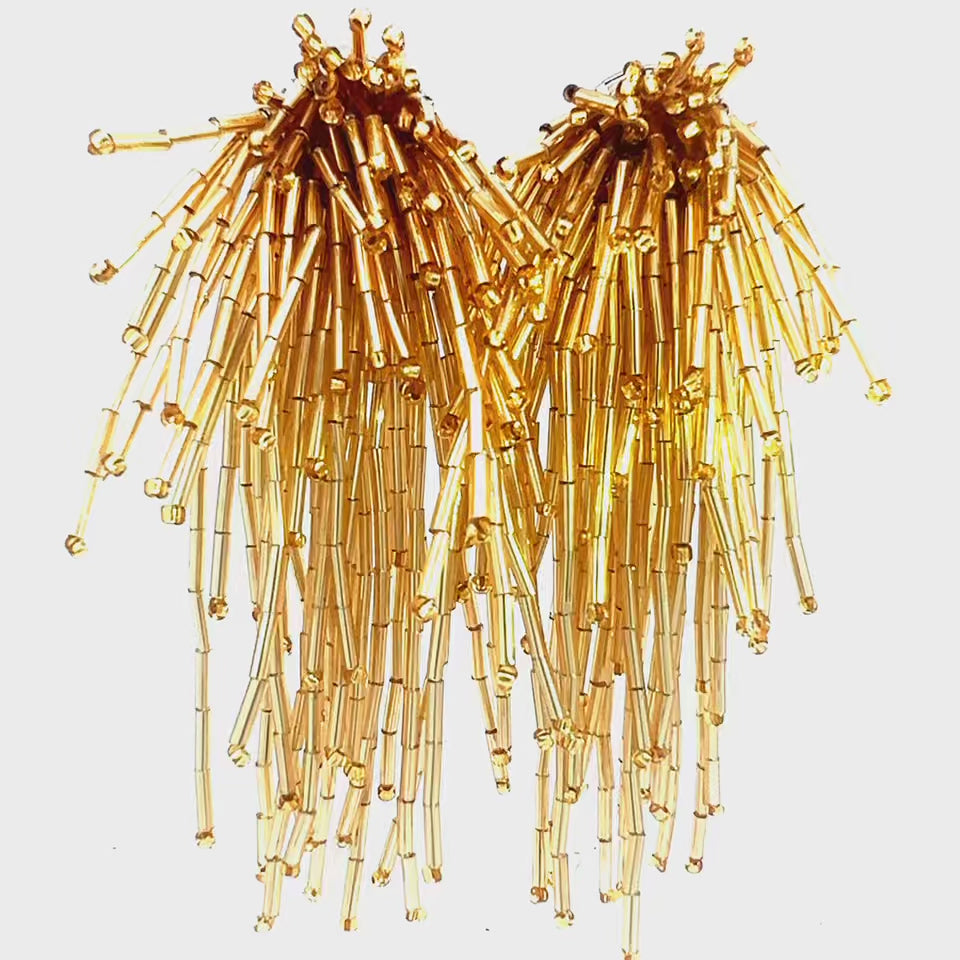 Load and play video in Gallery viewer, Waterfall Crystal Statement Clip On Earrings
 Born To Glam