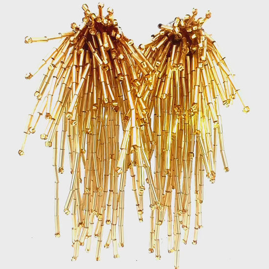 Load and play video in Gallery viewer, Waterfall Crystal Statement Clip On Earrings
 Born To Glam