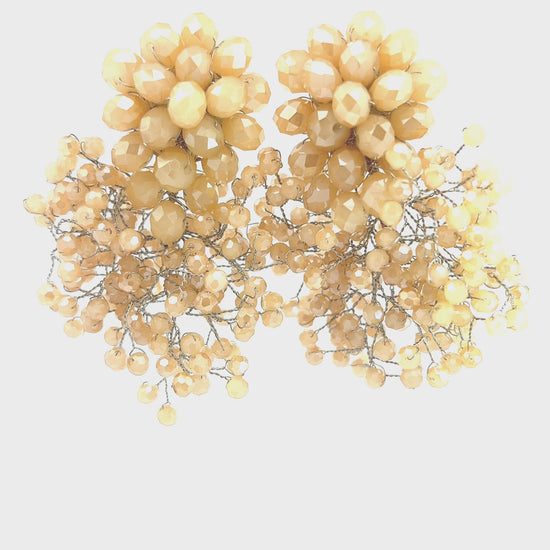 Load and play video in Gallery viewer, Crystal Sculpture Statement Clip On Earring
 Born To Glam