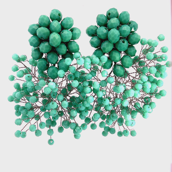 Load and play video in Gallery viewer, Crystal Sculpture Statement Clip On Earring
 Born To Glam