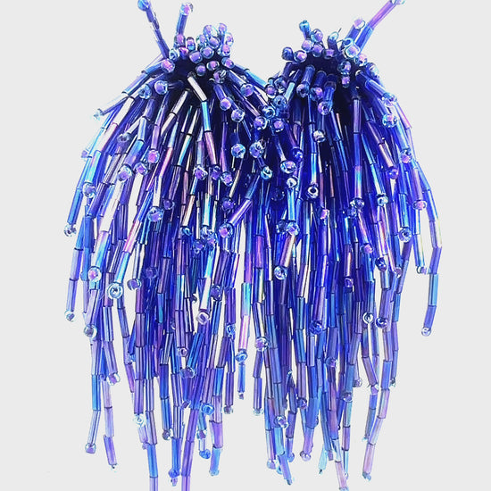 Load and play video in Gallery viewer, Waterfall Crystal Statement Clip On Earrings
 Born To Glam